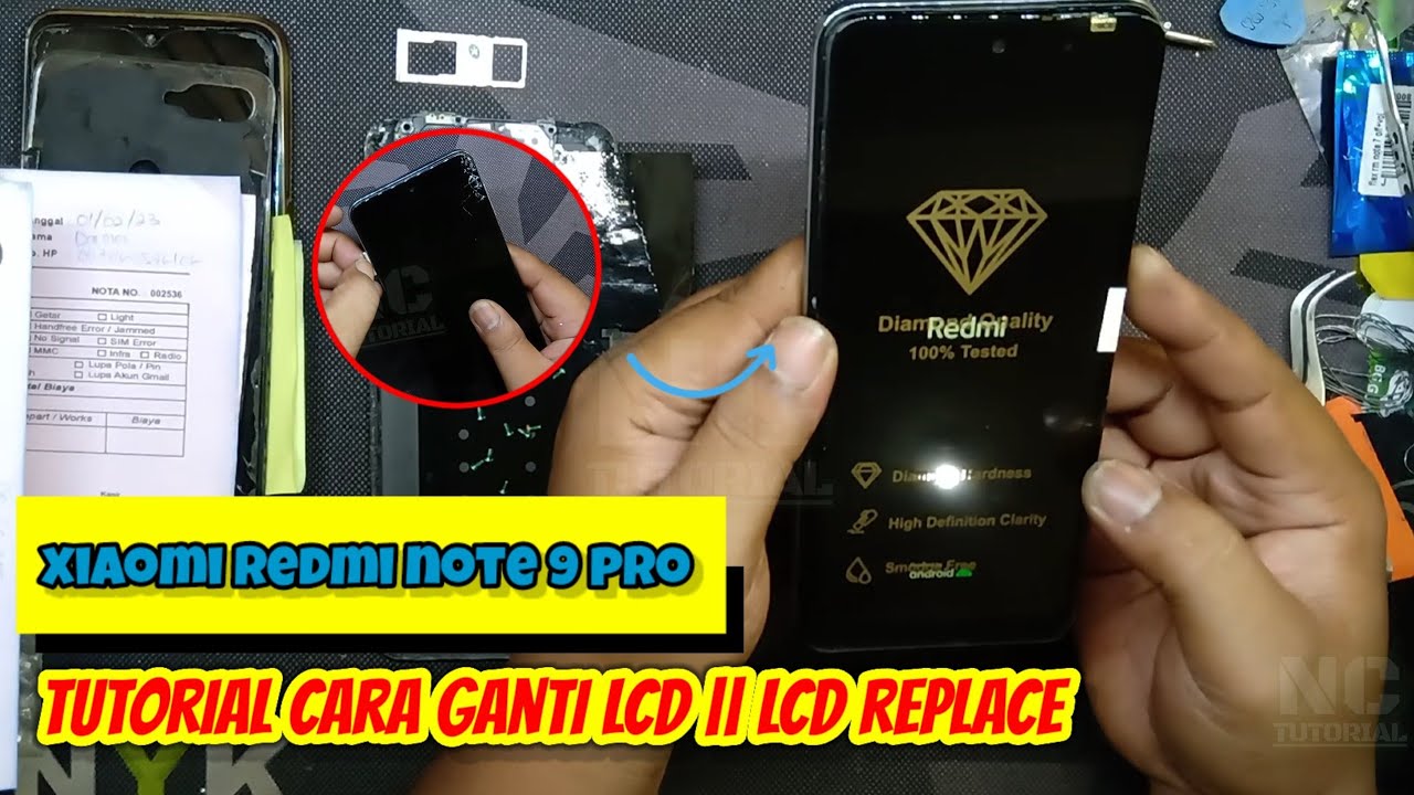 TUTORIAL CARA GANTI LCD HP XIAOMI REDMI NOTE 9 PRO
