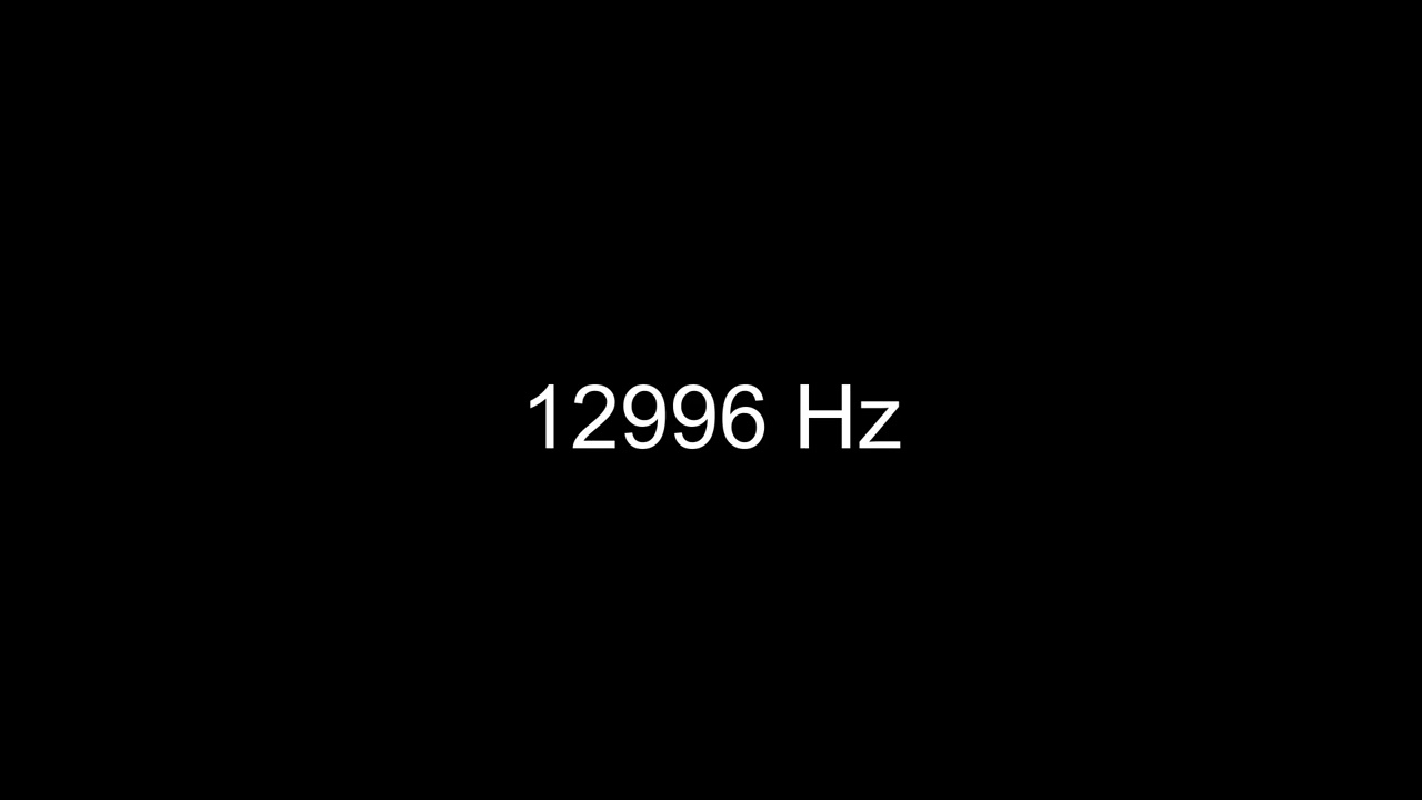 How 12996 Hz Sounds to the Human Ear