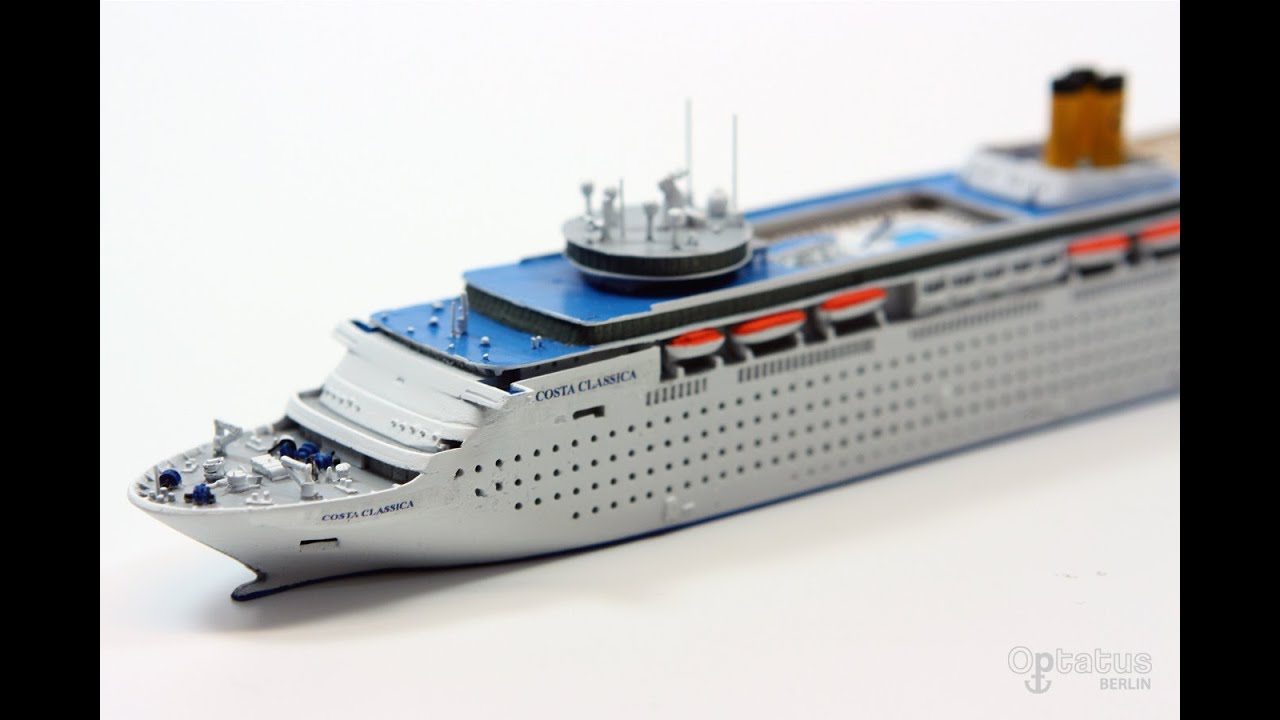 COSTA CLASSICA - Painting of a 1250 scale model - Optatus Berlin