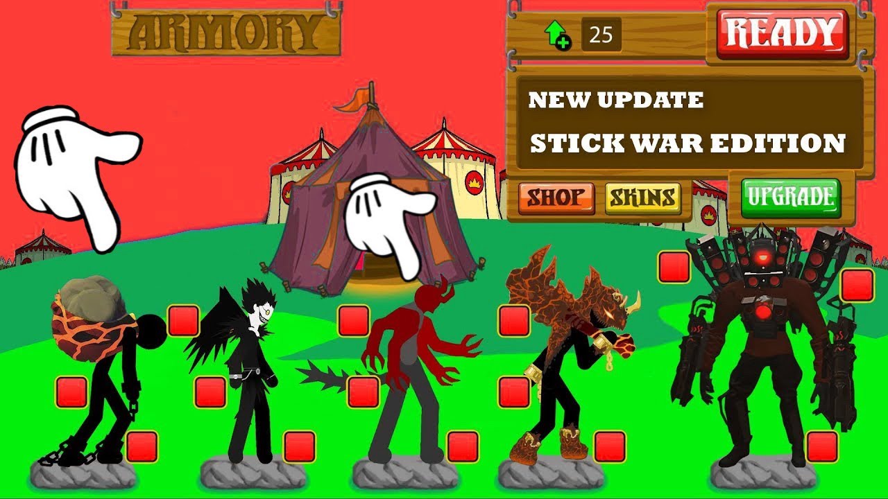 NEW UPDATE VERSION STICK WAR EDITION OPTIONAL BOSS - HACK STICK WAR LEGACY 