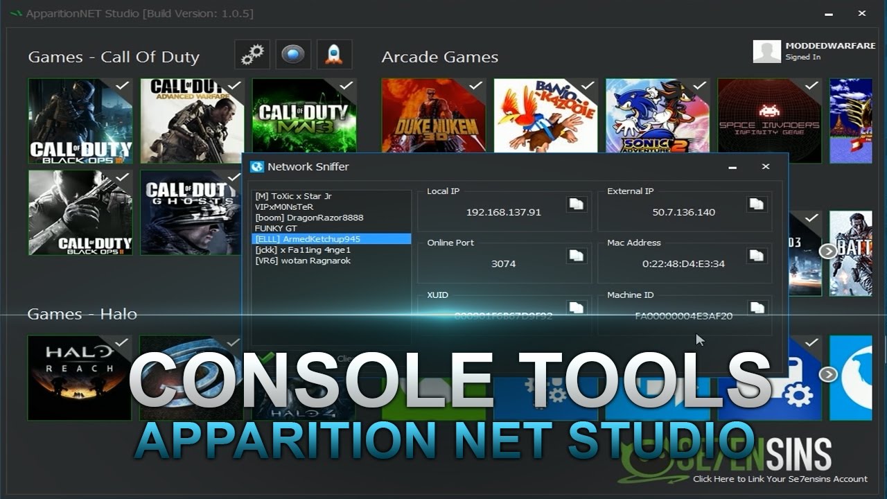 ApparitionNET Studio Console Tools Detailed Look