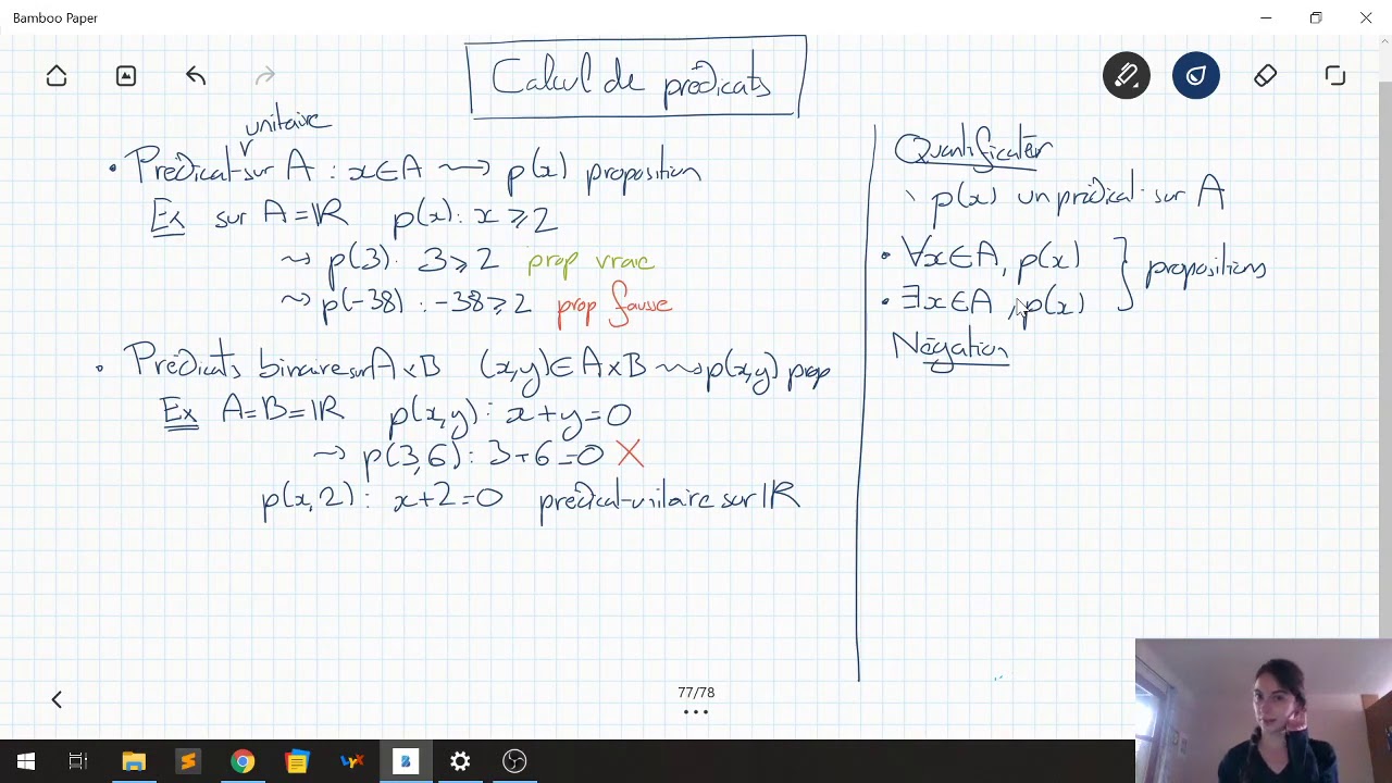 Pr&eacute;dicats -  Rappels de cours