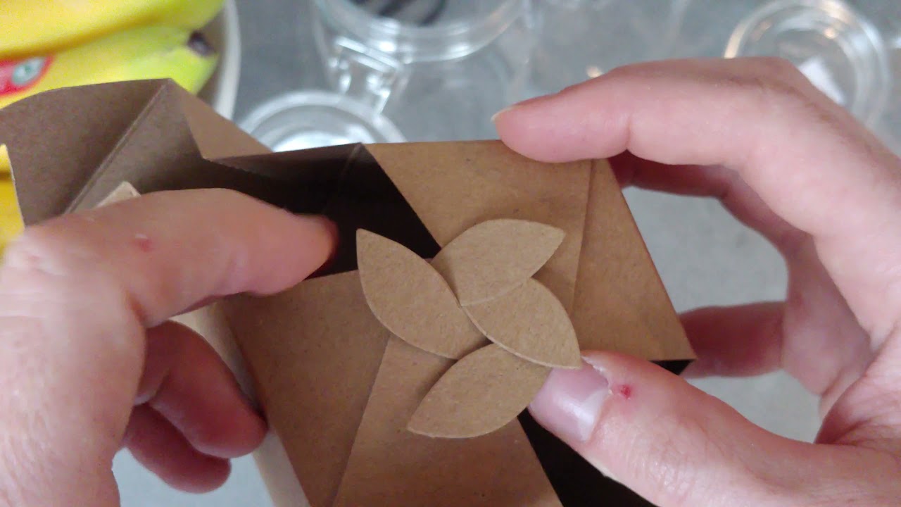 Hexagon box folding instruction video.