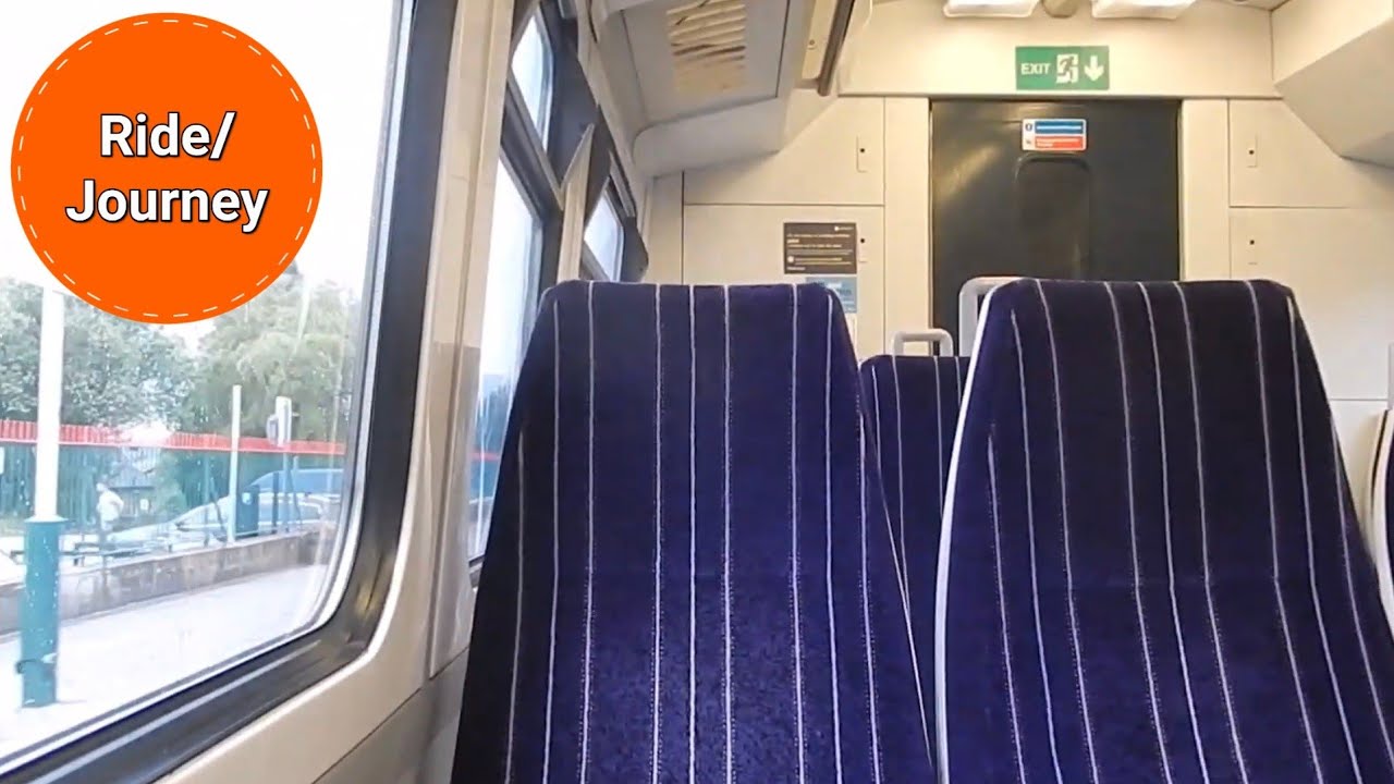 Ride on the train between Glossop and Hadfield, towards Manchester Piccadilly | Northern Rail 323235