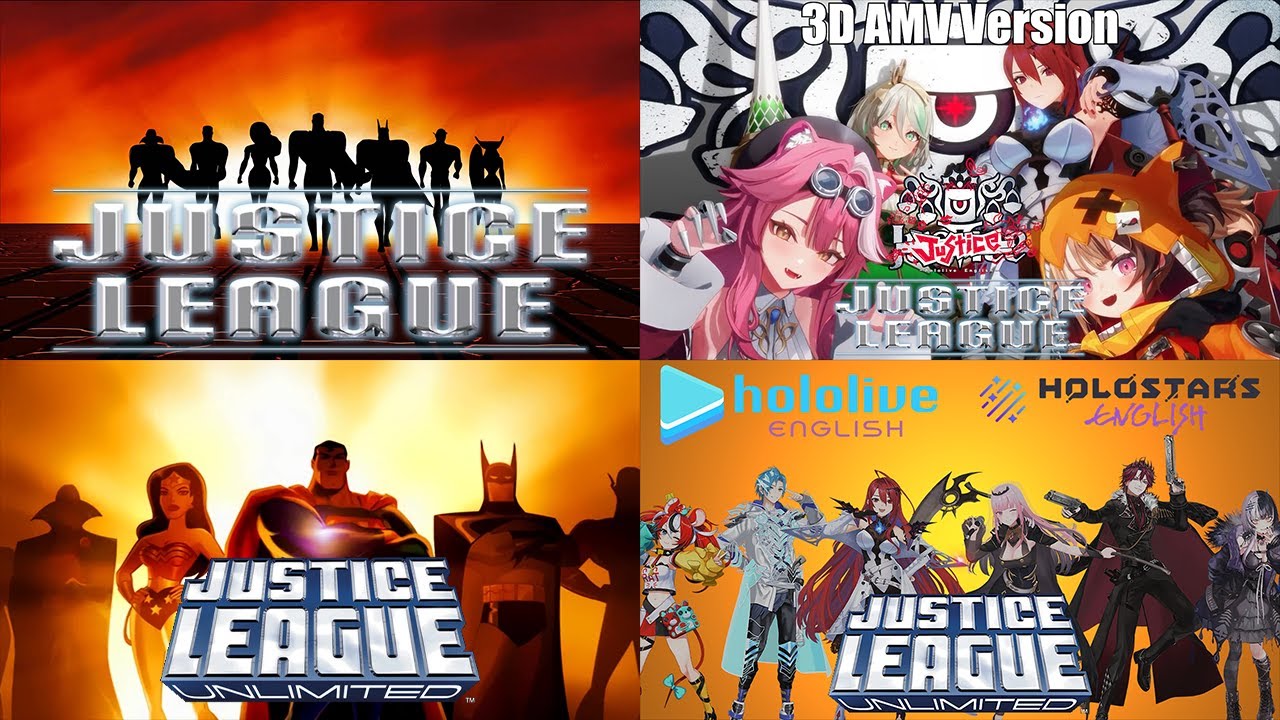 HOLOJUSTICE LEAGUE COMPARISON (VTuber AMV Parody Intros)