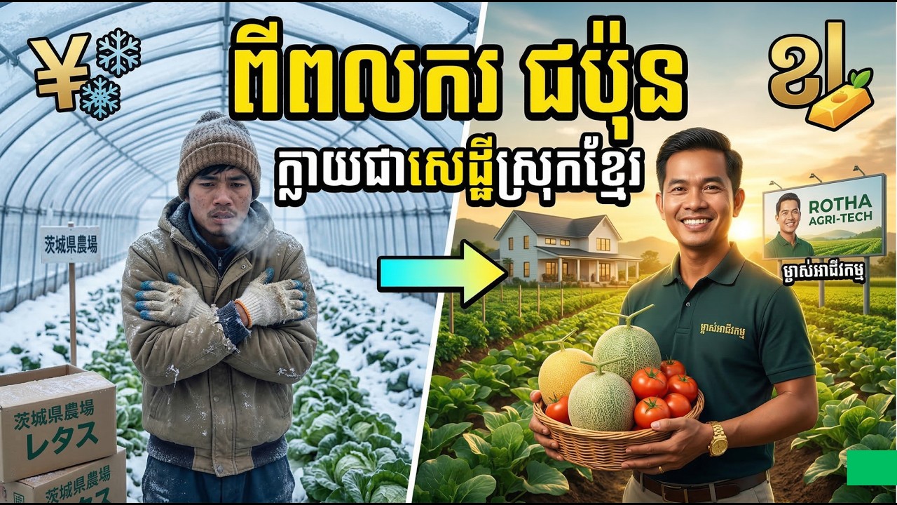 ពីពលករនៅជប៉ុន​ ក្លាយជាសេដ្ធីស្រុកខ្មែរ
