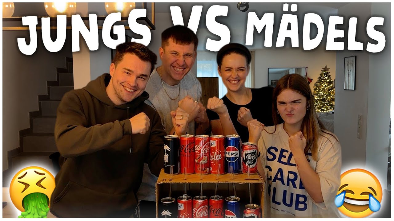 BLIND TASTE TEST CHALLENGE😳 Jungs vs. M&auml;dels mit Hans & Vici😂&nbsp;@hansundwika |&nbsp;kobexmone