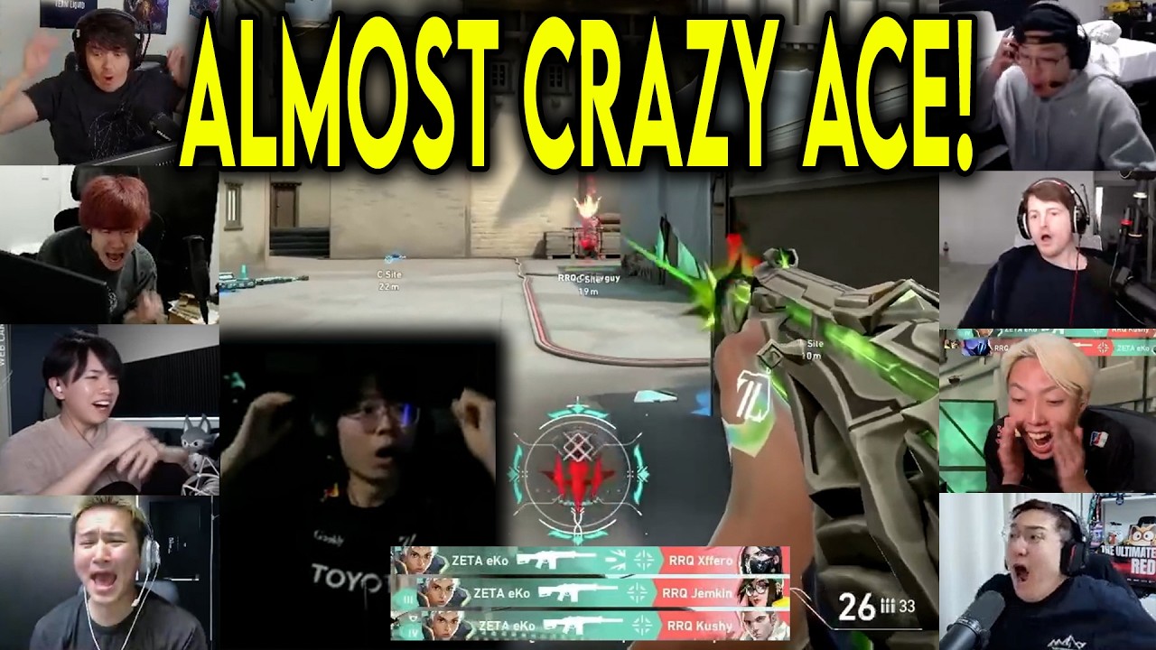 Valorant Streamers React To ZETA eKo ALMOST HIT THE CRAZIEST 1v5 CLUTCH Against RRQ In VCT