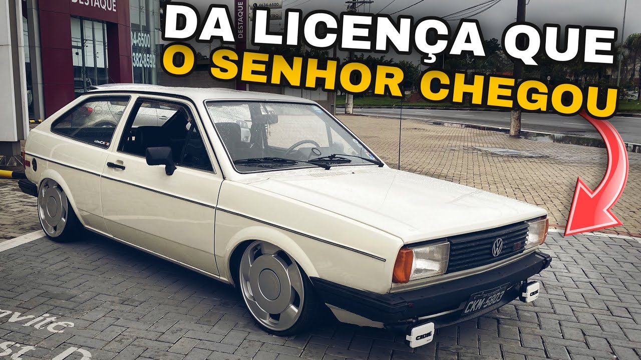 GOL QUADRADO PLACA PRETA / REBAIXADO COM SUSPENS&Atilde;O A AR