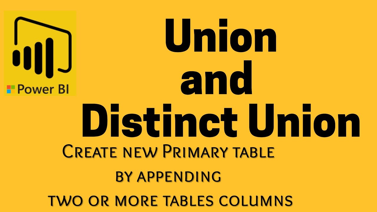 Как использовать функцию Union и Distinct в PowerBi DAX || Создать новую таблицу, добавив другой ...