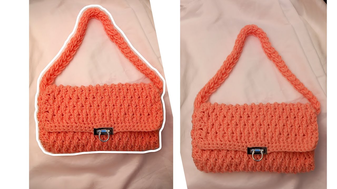 Easy crochet shoulder bag Tutorial for beginners 