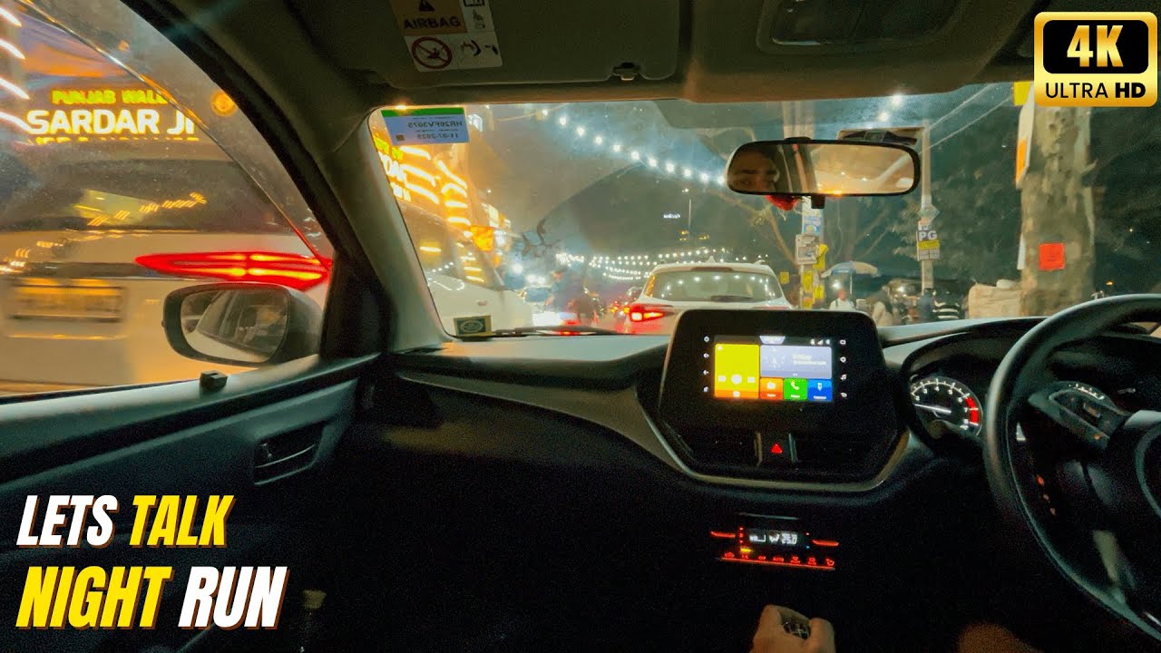 VLOG:005- POV Evening Drive 🚗 | New Year Vibes in Gurgaon | City Lights & Real Road Experience