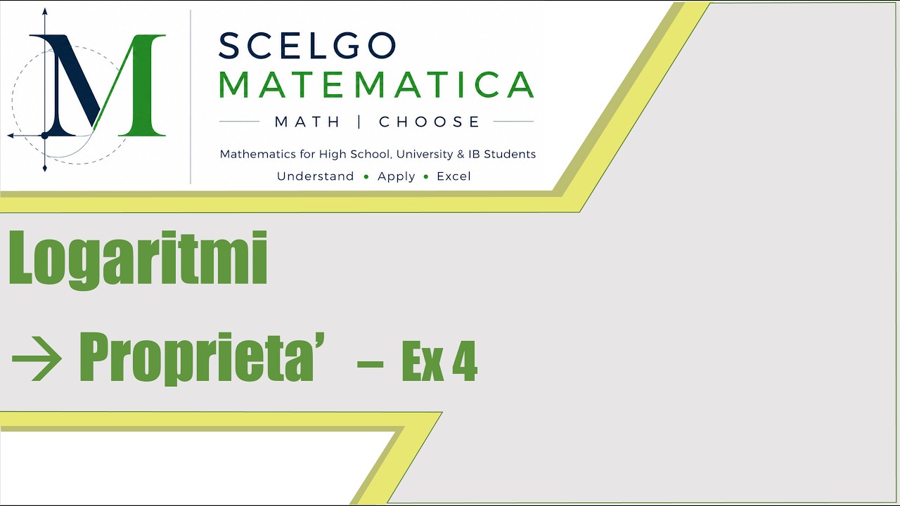 02.1 Logaritmi: proprieta' - Ex 4