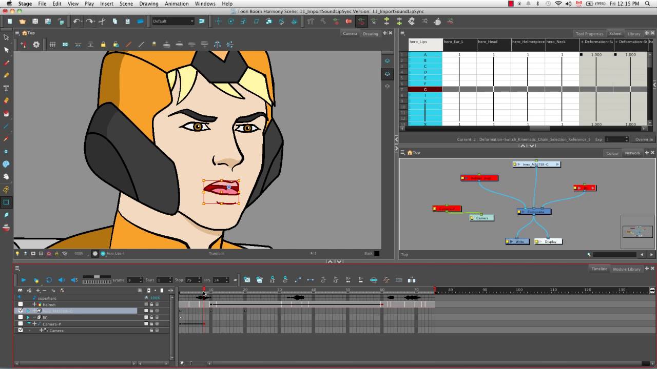 How to Import Sound and Add Lip-Sync in Harmony 11