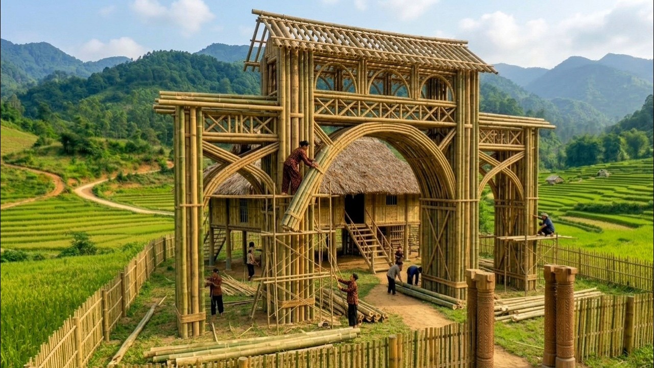 The story of a single woman building a bamboo gate goes viral.|Magical innovation|