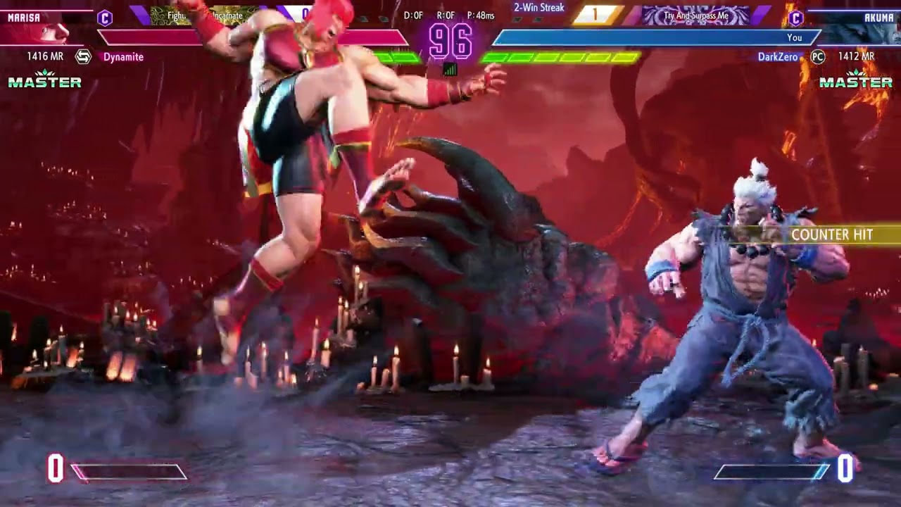 SF6 Ranked Match - Akuma vs Marisa