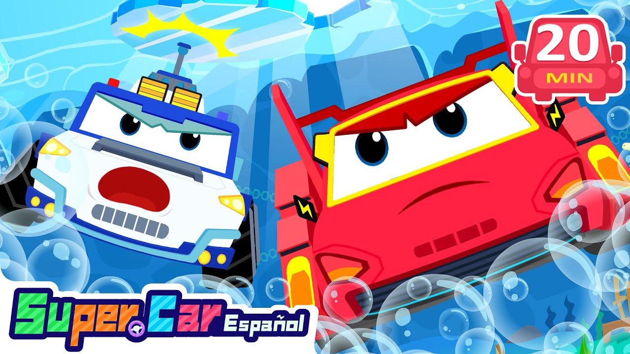 🌊 Rescate Bajo el Agua  | Dibujos Animados | Carros para Niños | SuperCar en Español