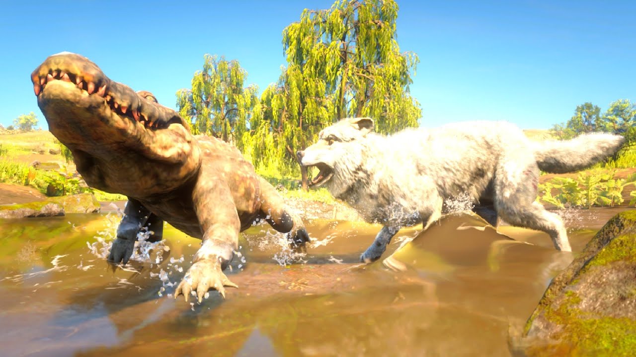WOLF VS ALLIGATOR (RDR2 MODS)