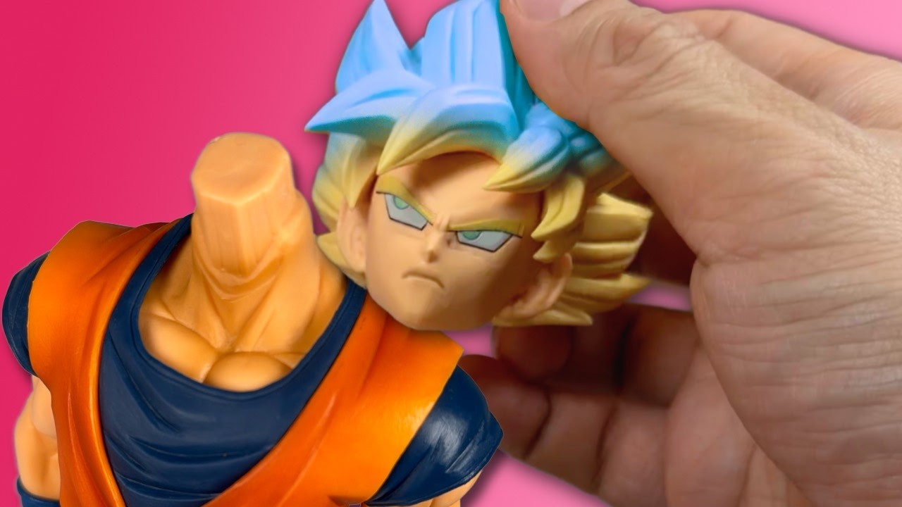 TURNING RED! I made a custom SUPER SAIYAN BLUE KAIOKEN Goku