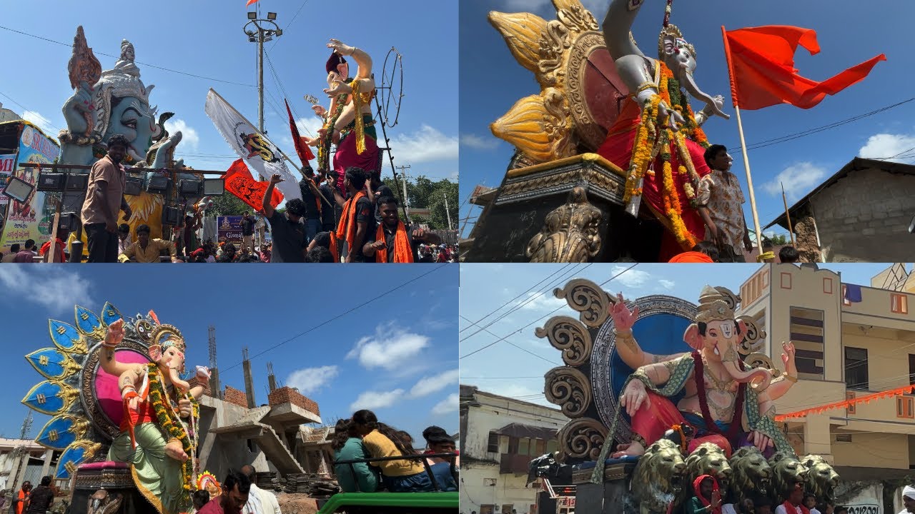 Nirmal Ganesh Shobha Yatra 2025 | Morning Visuals | Nirmal Activities