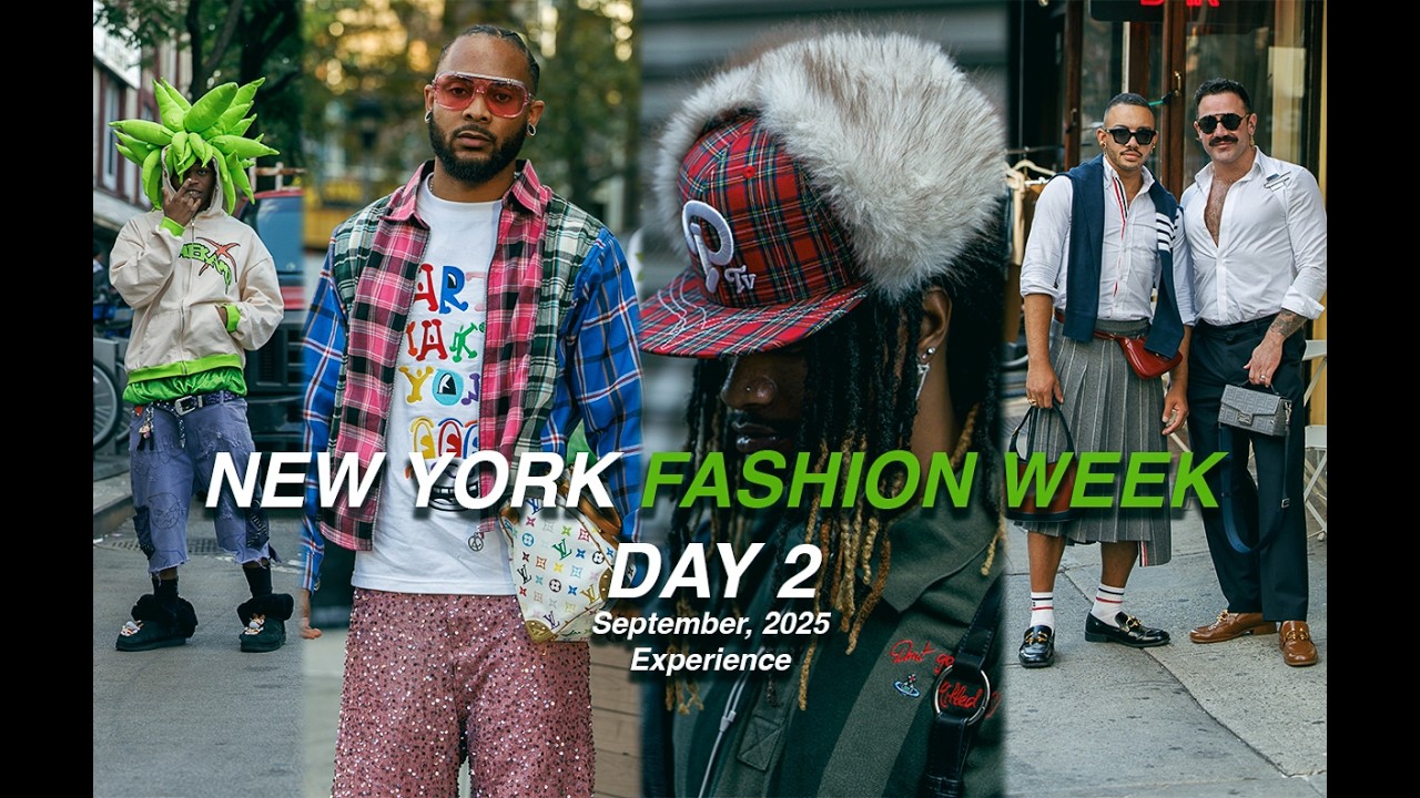 New York Fashion Week September 2025 Day 2 Experience ( SS26 season street style ) - Fit checks