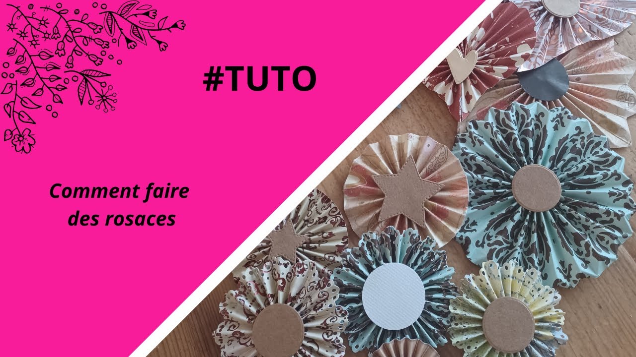 1 - Tuto 1 - Comment faire des rosaces - Coeurs et Fleurs