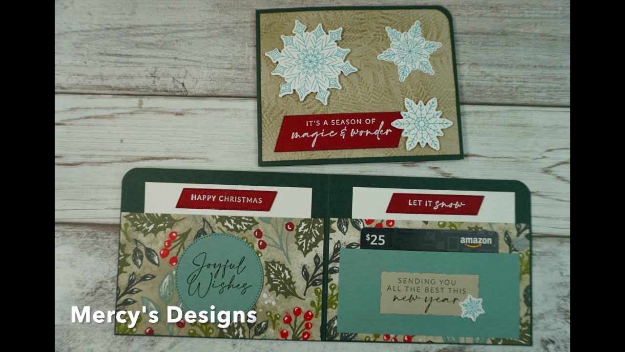Joyful Flurry (Wallet Fun-fold) Stampin’ Up
