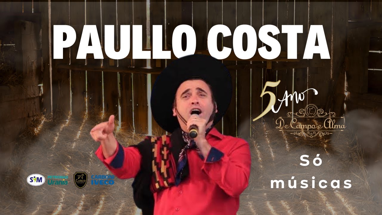 Paullo Costa no De Campo e Alma (S&oacute; m&uacute;sicas)