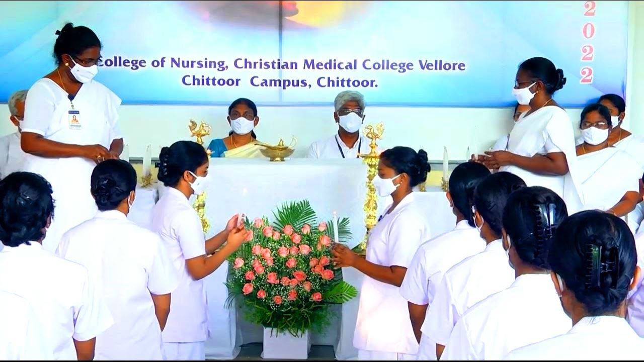 Lamp Lighting Ceremony - BSc Nursing Batch of 2021 College of Nursing CMC Vellore, Chittoor Campus