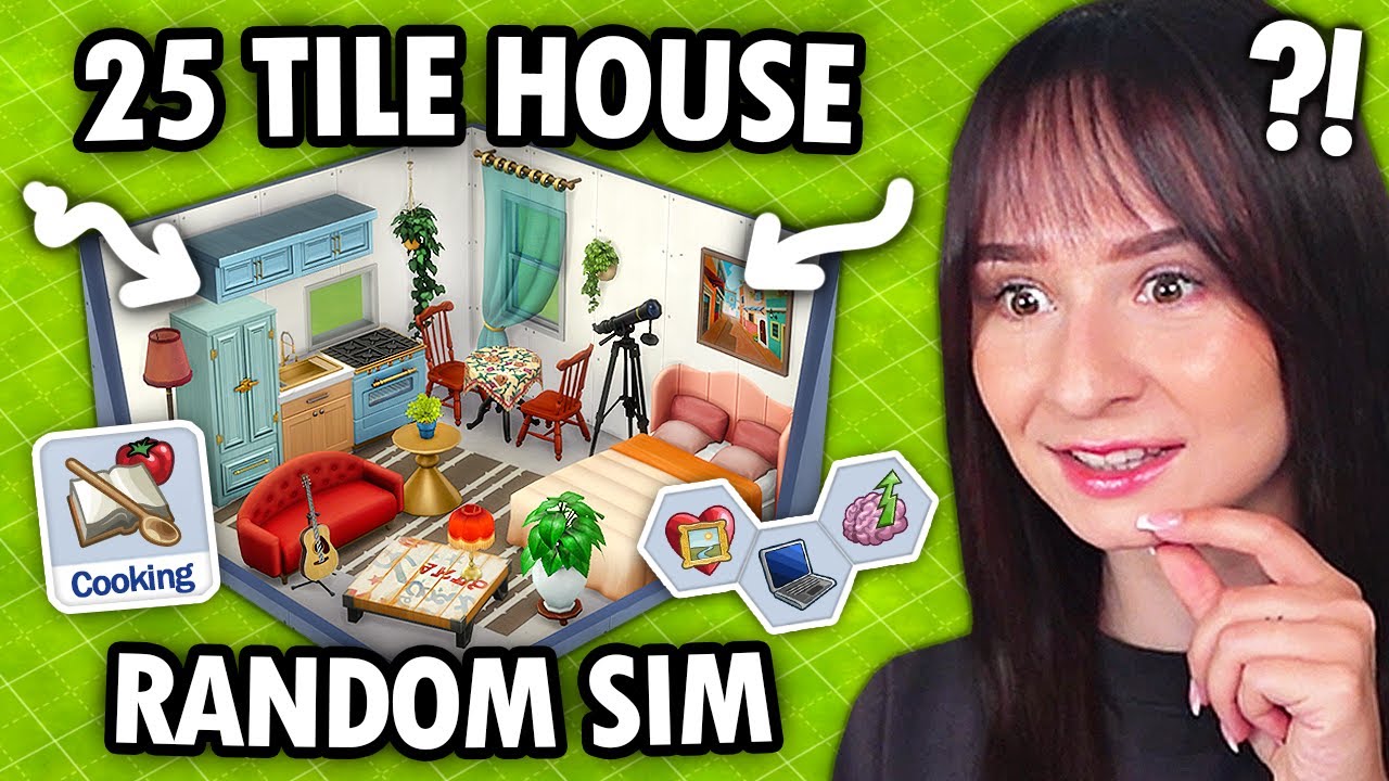 Can I build a 25 TILE HOUSE for a RANDOM SIM in The Sims 4?