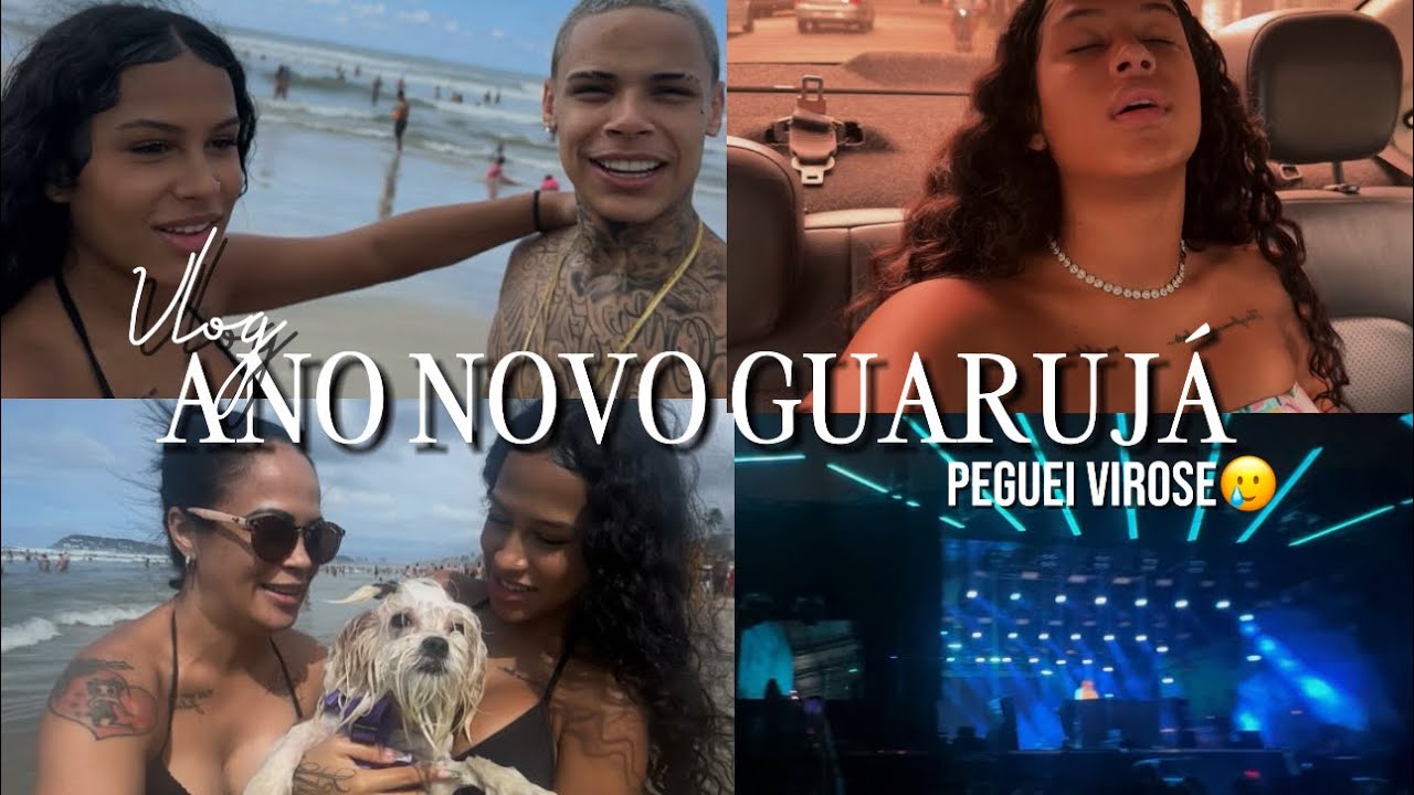 VLOG DO ANO NOVO!! | Primeira vez da Lua na praia, peguei virose