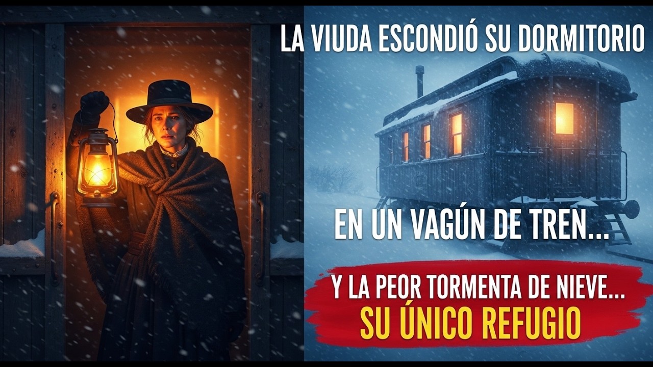 La viuda escondió su dormitorio dentro de un vagón de tren… y la peor tormenta de nieve lo convirtió