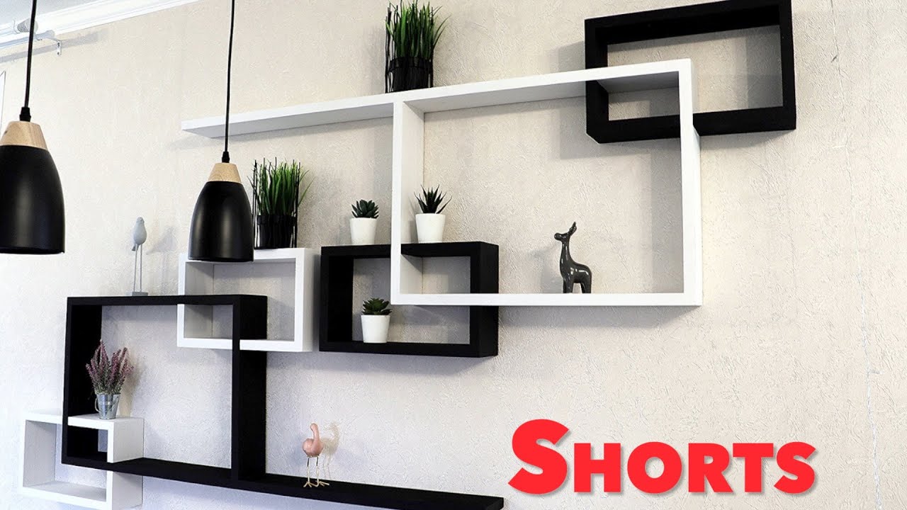 Modern shelves creative | DIY wood project #woodproject #shorts