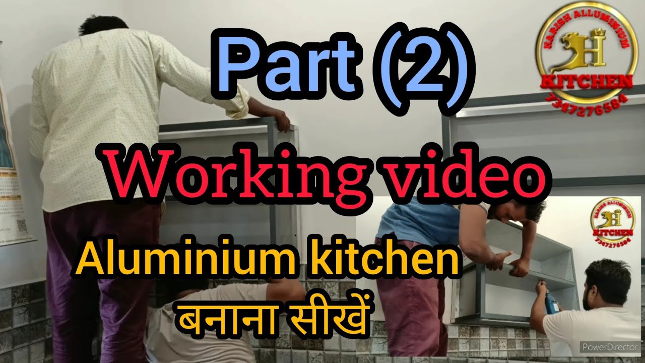 how to make aluminium kitchen cabinet Part(2)/How to install sheets in Aluminium kitchen cabinet