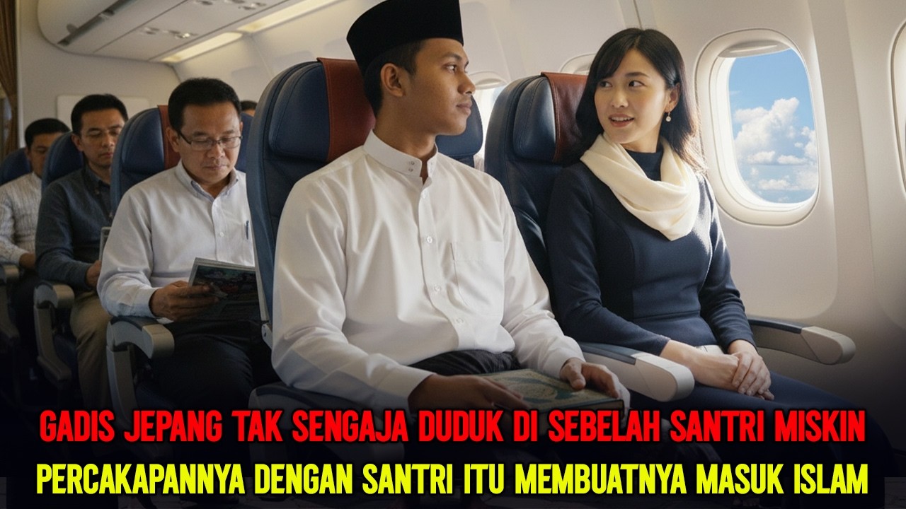 Pertemuan Singkat di Pesawat, Gadis Jepang Ini Tinggalkan Jepang Demi Santri Miskin dan Masuk Islam