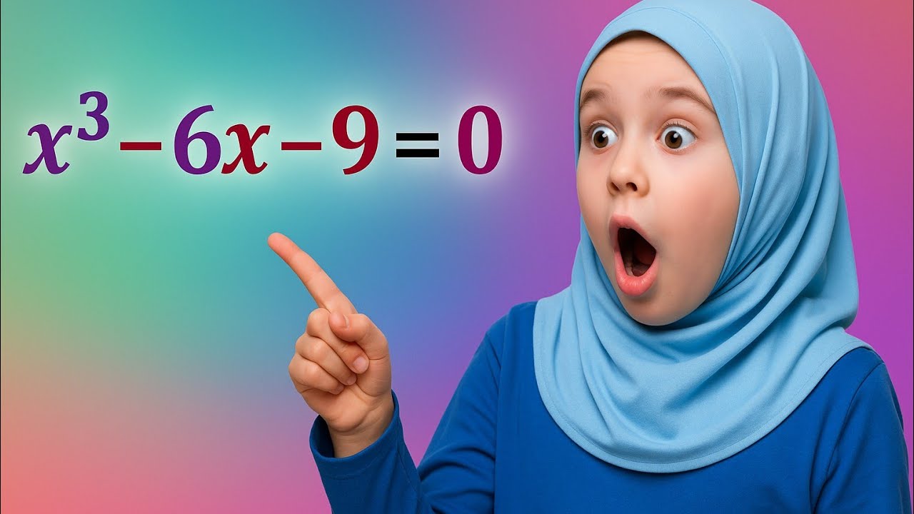 اسهل طريقة لحل المعادلة التكعيبية 😊🫵
