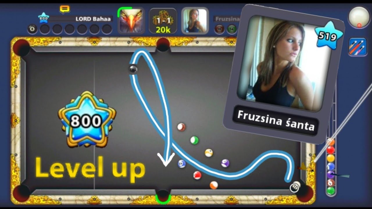 8 Ball Pool | Level 800 Special VS Fruzsina Śanta ~ Insane Trick Shots highlights