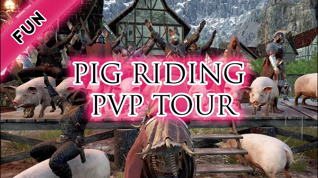Mortal Online 2 Pig Roaming Tour Morin Khur to Fabernum 4K with Travel Montage