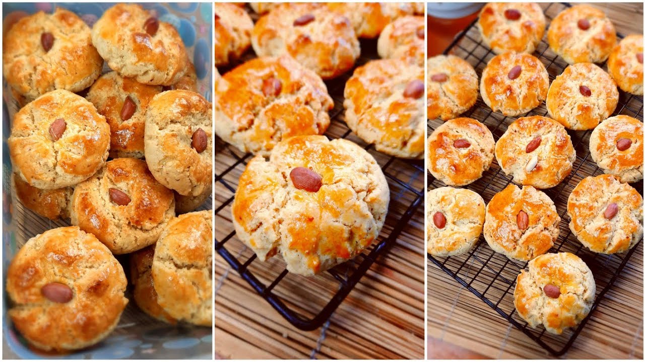 cookies aux cacahuètes/ biscuits pistaches