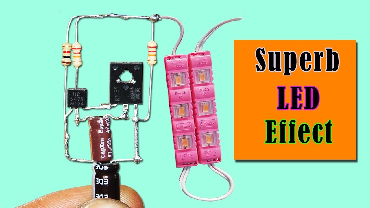 How To Make Superb Effect LED Flasher Circuit