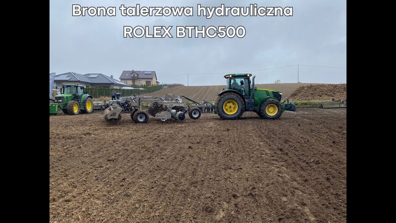 Brona talerzowa hydraulicznie składana ciężka ROLEX BTHC500
