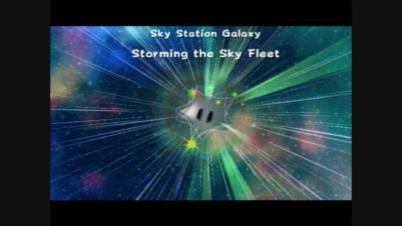 Super Mario Galaxy 2 - Sky Station Galaxy - Storming the Sky Fleet