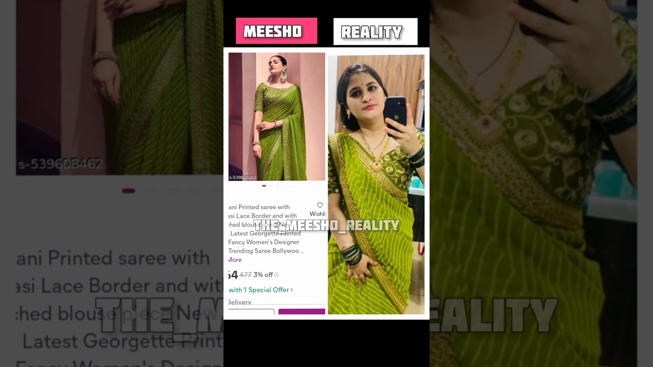 Meesho Vs Reality Saree | Honest review under budget 