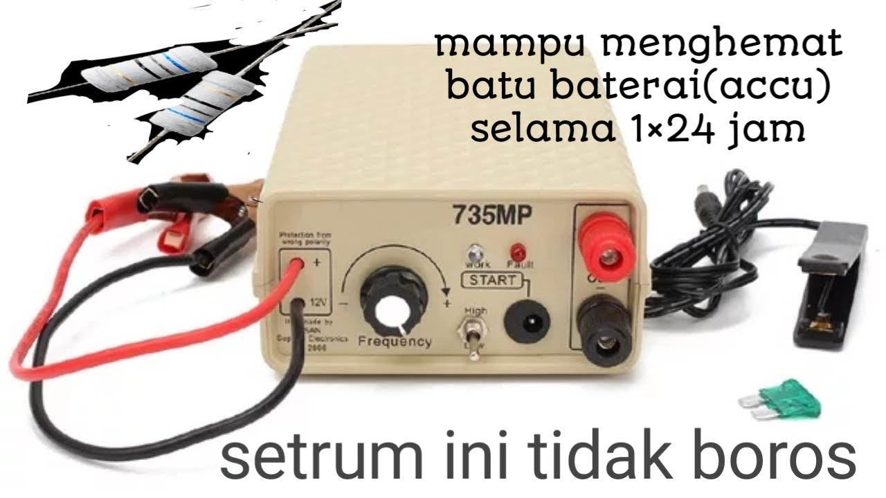 MODIFIKASI SETRUM SUSAN 735MP DAN SONIC AGAR TIDAK BOROS ACCU