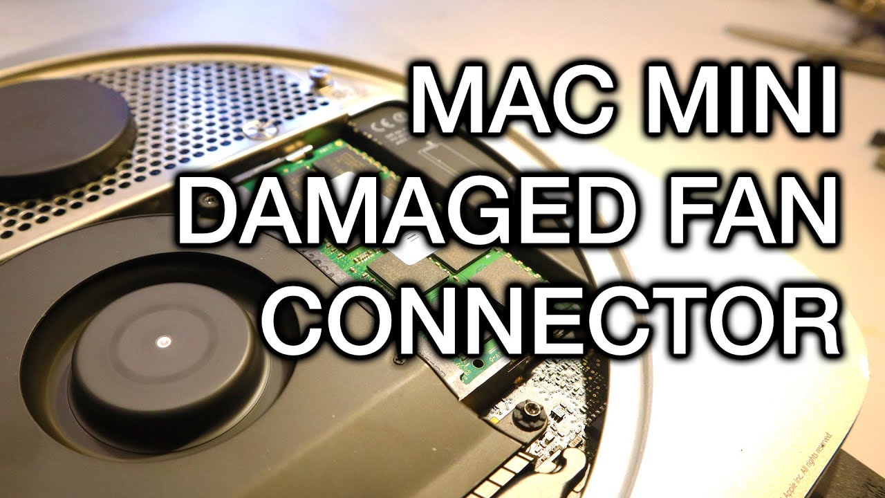 Ремонт поврежденного/разорванного разъема вентилятора на Mac Mini
