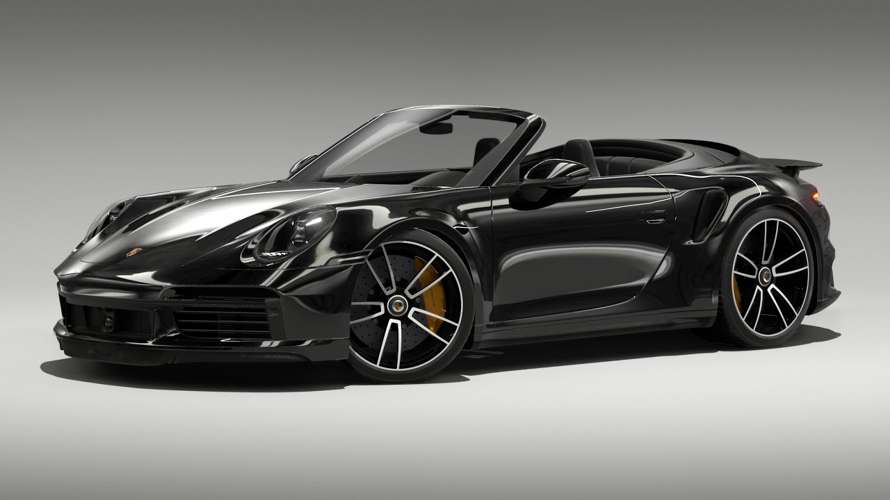 Porsche 911 Turbo S Cabriolet - 3D Model Visualization 01