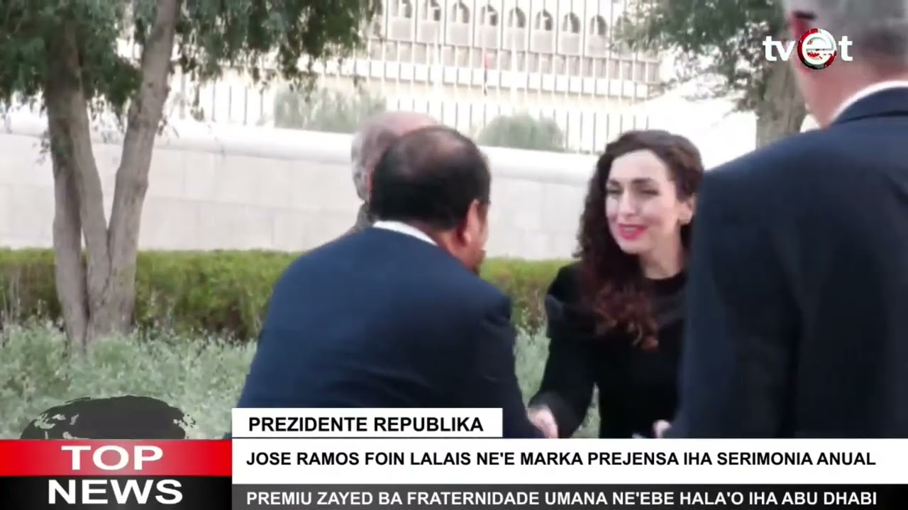 PR JRH Foin Lalais Ne'e marka Prejensa Iha Serimonia Anual Premiu Zayed Ba Fraternidade Umana