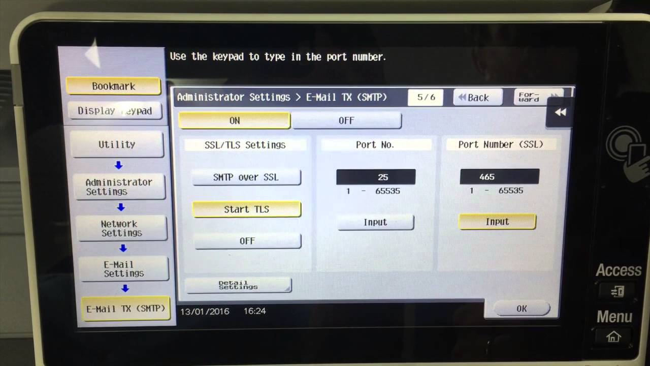 Scan to email using Gmail SMTP