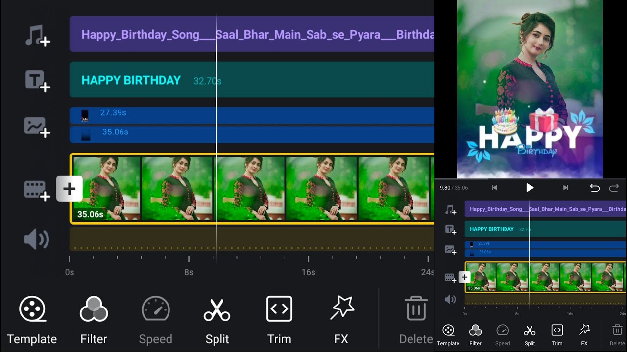 VN App Birthday Status Video Editing | Birthday Video Editing In Vn App | Birthday Video Maker App