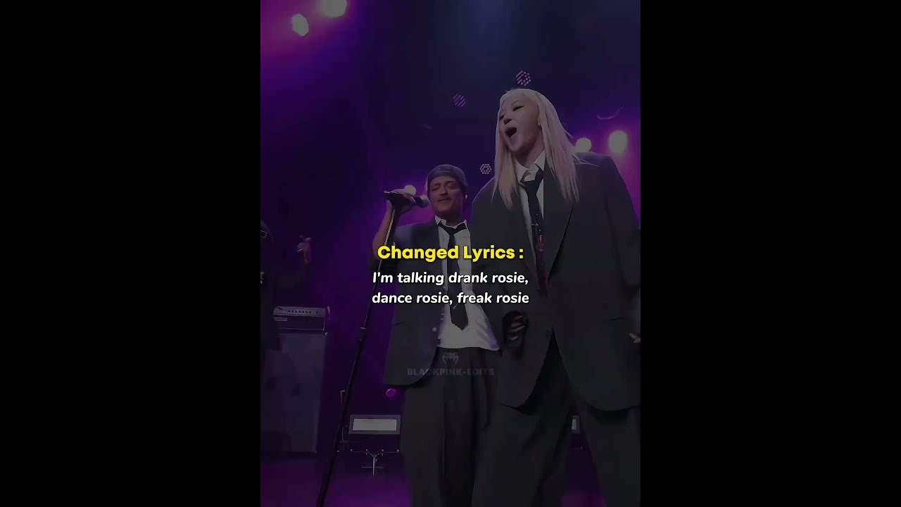 Bruno Mars changed APT lyrics for Ros&eacute; 😂 #ros&eacute; #brunomars #apt